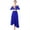 RoyalBlue, variant on IDOPIP Women Metallic Patchwork Liturgical Praise Dance Dress Asymmetric Hemline Lyrical Dancewear