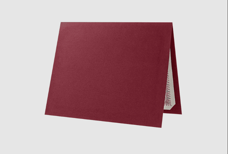 LUXPaper Certificate Holders for 8 1/2 x 11 Documents, 100 lb, Burgundy Linen, 100 Pack, Holder Size 9 1/2 x 12