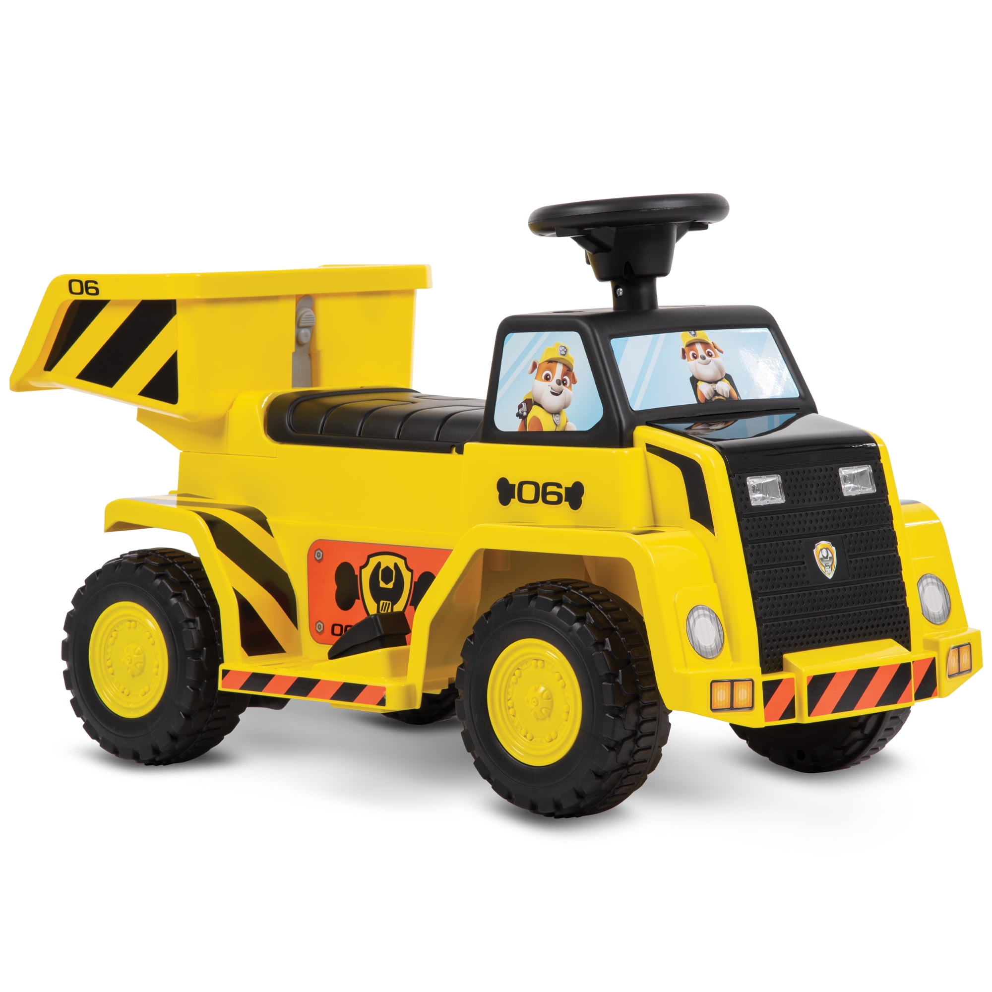 6V Huffy Paw Patrol Rubble Ride-On Quad, Toddlers Ages 1.5+ Years, 2MPH