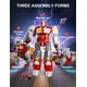 thumbnail image 4 of Transforming Toys - Dinosaur Robot Action Figures - Magnetic Assembling Robot Toys for Kids All-in-One Design Transforming Animals, Robots, Military Base Including Battle Guns, Cars, Airplane Models, 4 of 5