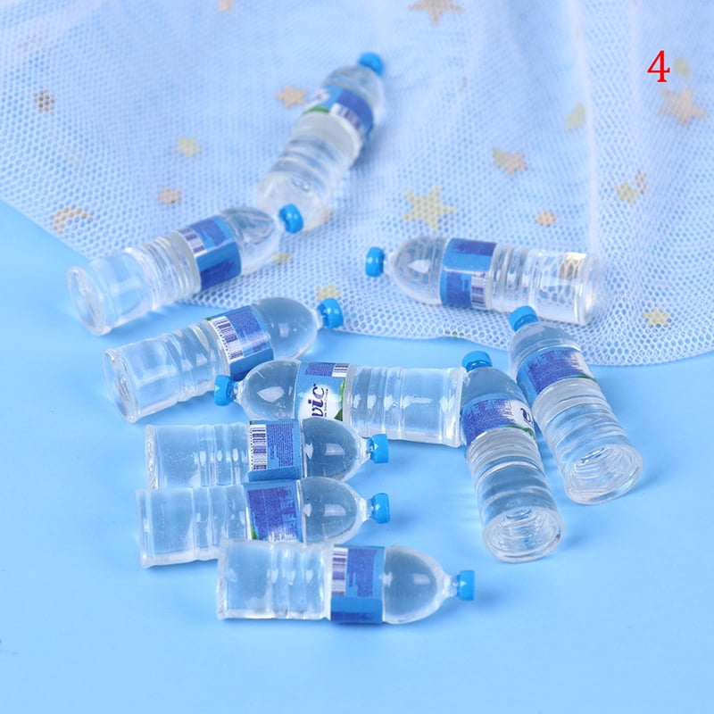 2X Bottle Water Drinking Miniature DollHouse 1:12 Accessory Collection ZP