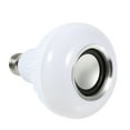 thumbnail image 2 of Bombilla LED RGB E27 de 12 W con altavoz Bluetooth, lámpara de luz inalámbrica para reproducir música con control remoto, 2 of 14