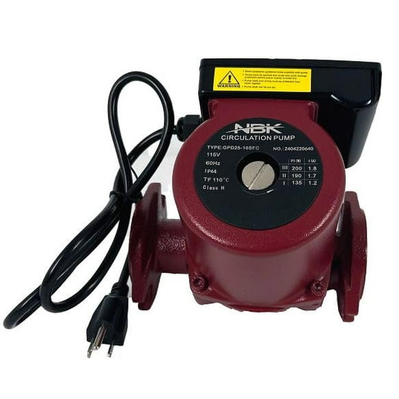 UPS26-96F 3-Speed Water Boiler Circulator Pump, 52722512, for Grundfos UP-Series