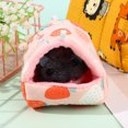 thumbnail image 2 of Labymos Cute Winter Rabbit Squirrel Mini Cage Guinea Pig Nest Small Animal Sleeping Bed Hamster, 2 of 8