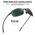 thumbnail image 4 of Gafas Deportivas JIM HALO Polarizadas TR90 Sin Montura Verde, 4 of 8