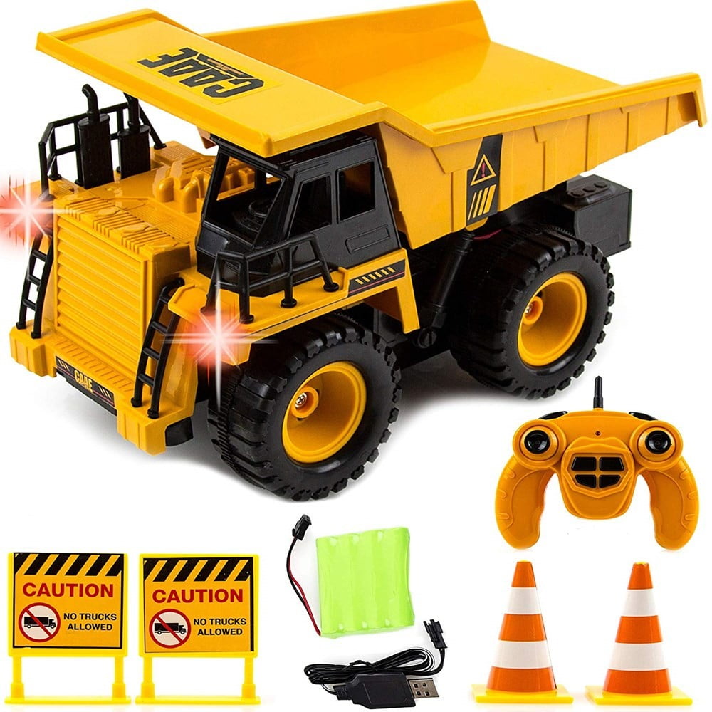 Fistone Remote Control Timber Grab Excavator RC Construction Vehicle Toy for Kid 