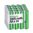thumbnail image 1 of Pilas recargables Granicell AA 2800 mAh 1,2 V, paquete de 16, 1 of 7