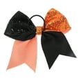 thumbnail image 5 of Unique Bargains 1 Pc Hair Elastics Halloween Sequin Bow Hair Ties for Women Black Orange, 5 of 5