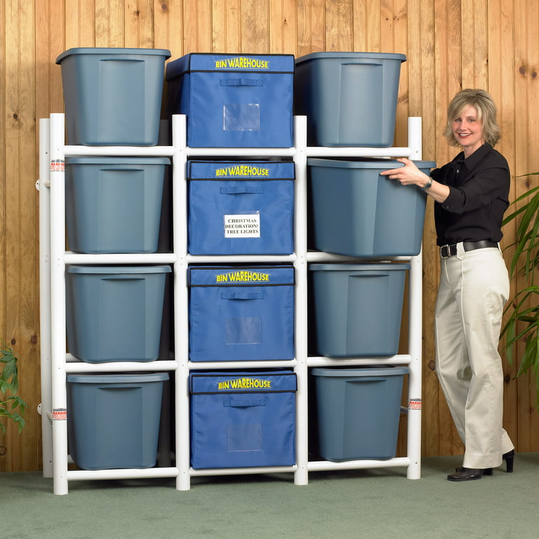 36 Bin Storage Box Rack 6 Shelf Shelving Commercial Storing Shelves  Organizer