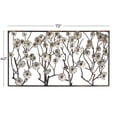 thumbnail image 3 of DecMode Indoor Silver Metal Traditional Floral Wall Decor, 3 of 12