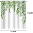 thumbnail image 5 of ChloropLastid Sage Green Plant Shower Curtain for Bathroom Botanical Eucalyptus Tropical Light Green Leaf Greenery Leaves Watercolor Jungle Floral Fabric Bathroom Shower Curtains 72×72 Inches, 5 of 6