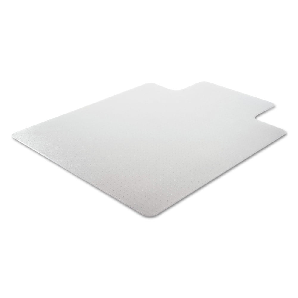 Size 30" x 48" Clear 1/4" or less Floortex PVC Chair Mat for Carpets 