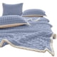 thumbnail image 2 of Fiudx Liquidación De Ropa De Cama Manta Polar De Burbujas Suave, Cálida Y Suave, De Una Sola Capa, De Doble Cara, Para todas Las Estaciones, Manta De Felpa De Color Sólido, 2 of 6