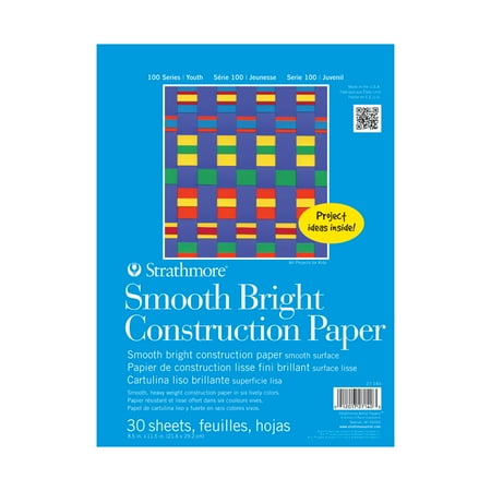 UPC: 0012017271403 | Strathmore Kids Smooth Bright Construction Paper Pad 8.5in x 11in
