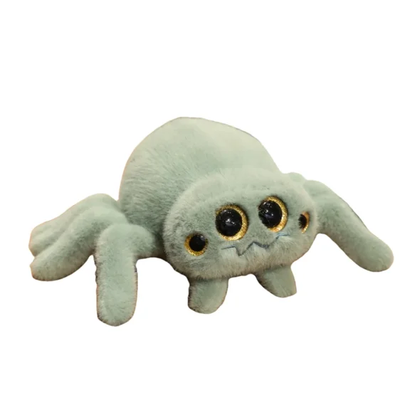 Green Spider Plush Toy-Super Soft Spider Stuffed Animal for Kid-Realistic Stuffed Spider Plush Gift
