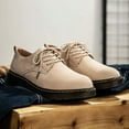 thumbnail image 5 of Men's Classic Suede Urban Oxford Shoes Leather Fashion Casual Shoes Non-Slip TPR Cargo Shoes, 5 of 7