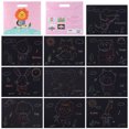 thumbnail image 1 of Cuadros Decorativos 10 piezas DIY Animal serie arte Doodle raspado pintura rompecabezas dibujo juguetes Wdftyju embutido en tela, 1 of 9