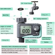 RainPoint 1-Zone Programmable Water Timer, Automatic Irrigation Controller System for Outdoor Gaden Yard Lawn, Watering Controller, ITV105NH