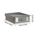 thumbnail image 3 of Fiudx Organizador de Sábanas, Contenedor de Almacenamiento Plegable, Diseño Modular, Ventana Transparente, Tela Catiónica Resistente, Ideal para Guardar Ropa Blanca En El Armario o El Dormitorio, Mul, 3 of 6