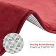 thumbnail image 4 of Sweet Home Collection Memory Foam No Slip Back Bath Mat Rug 24 x 48 Burgundy, 4 of 4