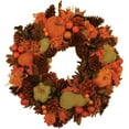 thumbnail image 2 of Northlight 10" Autumn Harvest Gourds and Berries Artificial Thanksgiving Wreath Decoration, 2 of 2
