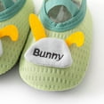 thumbnail image 4 of Eashery Toddler Girls Boys Shoes Non-Slip Rubber Sole Toddler First Walker Shoes Breathable Mesh Sneakers White Toddler Shoes (Green,9), 4 of 5