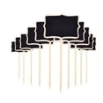 thumbnail image 2 of 20 Wooden Rectangle Plant Markers, Black, for Herbs & Crops, 2 of 6