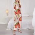 thumbnail image 4 of Disketp Pajamas Set Long Sleeve Sleepwear Womens Button Down Nightwear Pj Sets-Strawberries, 4 of 9