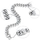 thumbnail image 2 of Pulsera de acero inoxidable para hombre, cadena cubana de peso pesado, 63 g, 2 of 3