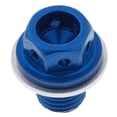 thumbnail image 4 of LOVIVER Metal Car Oil Pan Drain Sump Adsorb Plug Blue Bolt Nut, 4 of 8