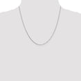 thumbnail image 4 of 10K White Gold Box Chain Styles Necklace .7 mm 20 inch 0.7, 4 of 4