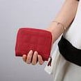thumbnail image 2 of FeiraDeVaidade High Quality Leather Card Bag Small Purse Solid Color Women‘S Wallet Large Capacity Card Holder Zip Coin Purse, 2 of 7