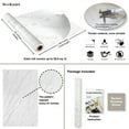 thumbnail image 6 of Stickyart 24"x160" White Marble Counter Top Covers Peel and Stick Faux Marble Contact Paper White Granite Look Marble Effect Interior Film Vinyl Self Adhesive Granite Contact Paper for Cabinets Closet, 6 of 8