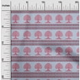 thumbnail image 1 of oneOone Silk Tabby Fabric Arrow & Tree Block Printed Fabric 1 Yard 42 Inch Wide, 1 of 4