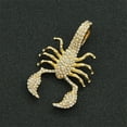 thumbnail image 3 of Hip Hop Cuban Chains Scorpion Shaped Pendant Necklace With 13mm Miami Cuban Chain Iced Out Bling HipHop Necklaces Fashion Jewelry, 3 of 8