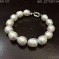 thumbnail image 5 of K-KED 13-14MM White freshwater Cultured Pearl Bracelet Necklace Earrings set, 5 of 5