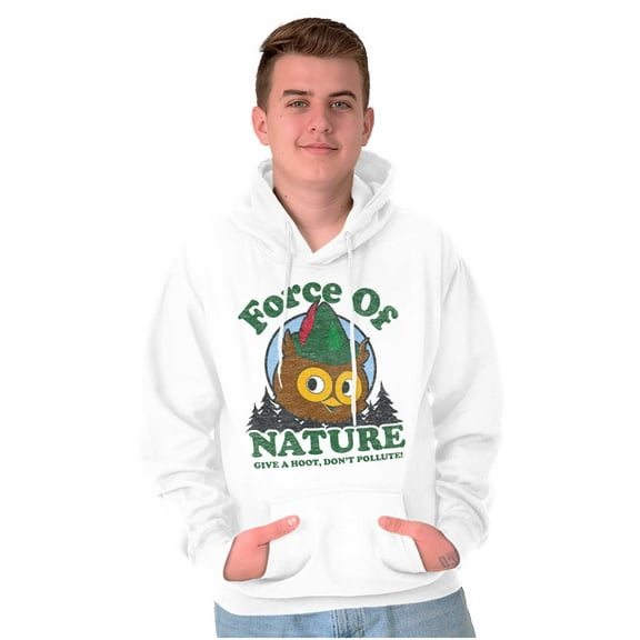 Woodsy Owl Give a Hoot About Nature Hoodie Sweatshirt Women Men Brisco Brands M