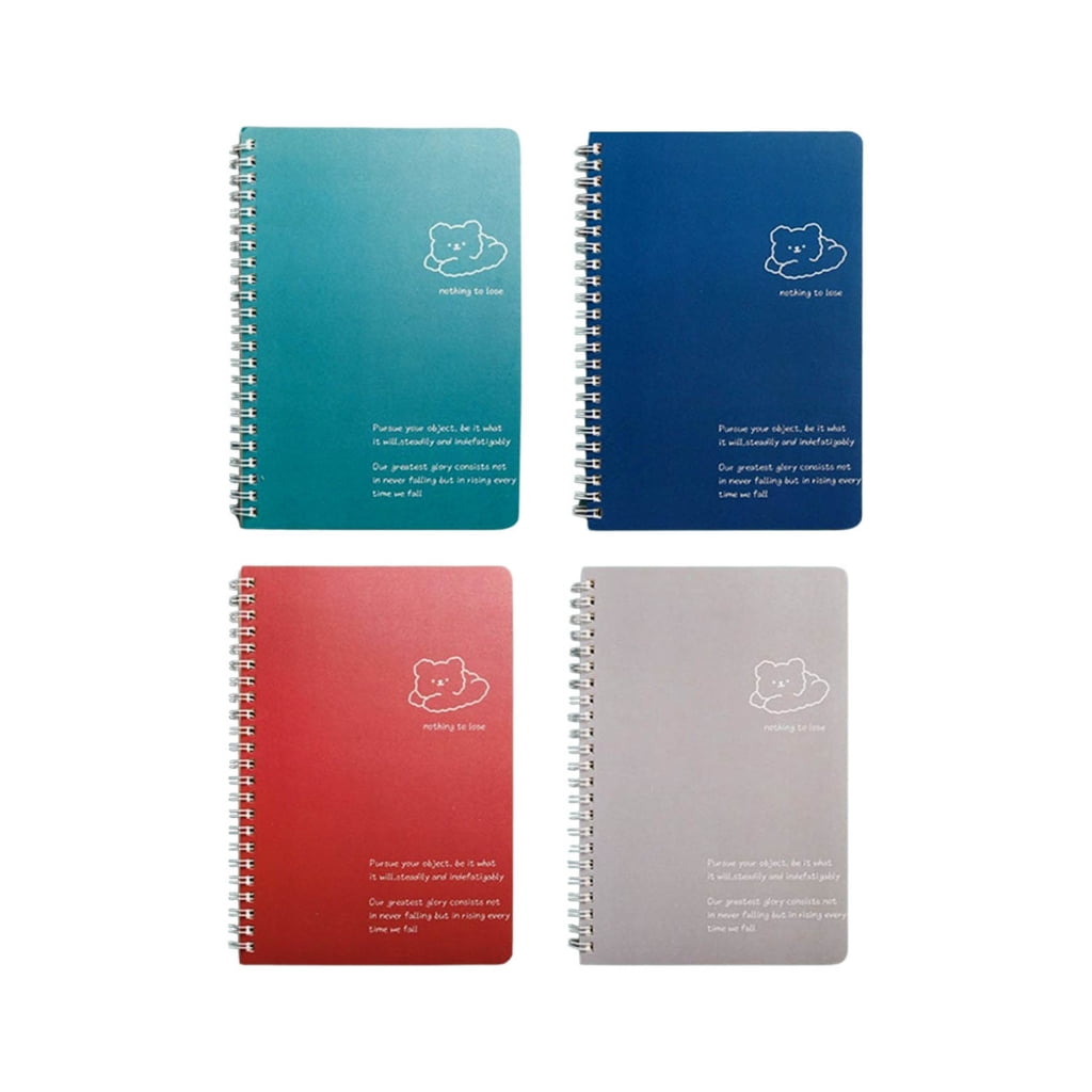 4 Pcs A 5 B5 Spirals Notebook Journal Notebook Business Notepads Cartoon Notebook Travel Notebook Stationery Notepads