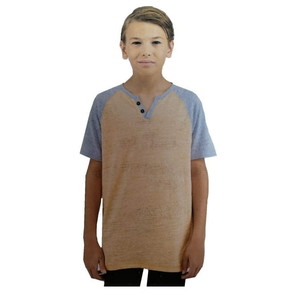 Boston Traders Boy's Short Sleeve Tee (Tiger Heather, S 7-8)