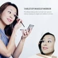 thumbnail image 3 of EeaseCA 1pc Irregular Makeup Mirror Desktop Makeup Mirror Women Vanity Mirror (Silver), 3 of 7
