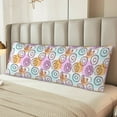 thumbnail image 6 of Disketp Donuts and Coffee Print Body Pillow Cover - Super Soft 20x54 Body Pillow Case,Long Side Hidden Zipper, 6 of 8