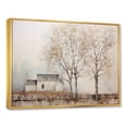 thumbnail image 2 of Designart Large Tree Gold framed wall art, Rustic Farmhouse Tree Scenery , Trees framed wall art decor, Brown Gold framed wall art, 40x30 inches Gold Frame, 2 of 5