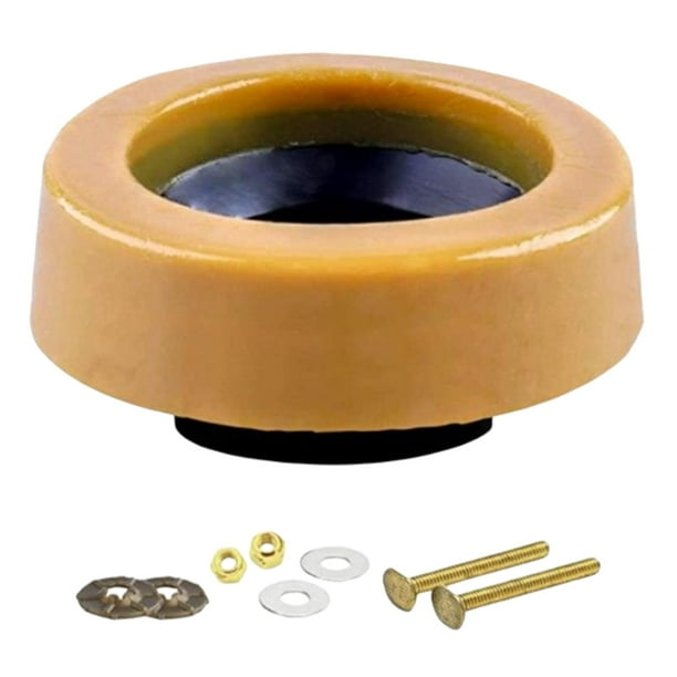 Kit de inodoro con de cera para baño Sello de inodoro, para reinstalación de líneas de desechos de 4 pulgadas del inodoro estilo 2 Sunnimix Anillos de baño