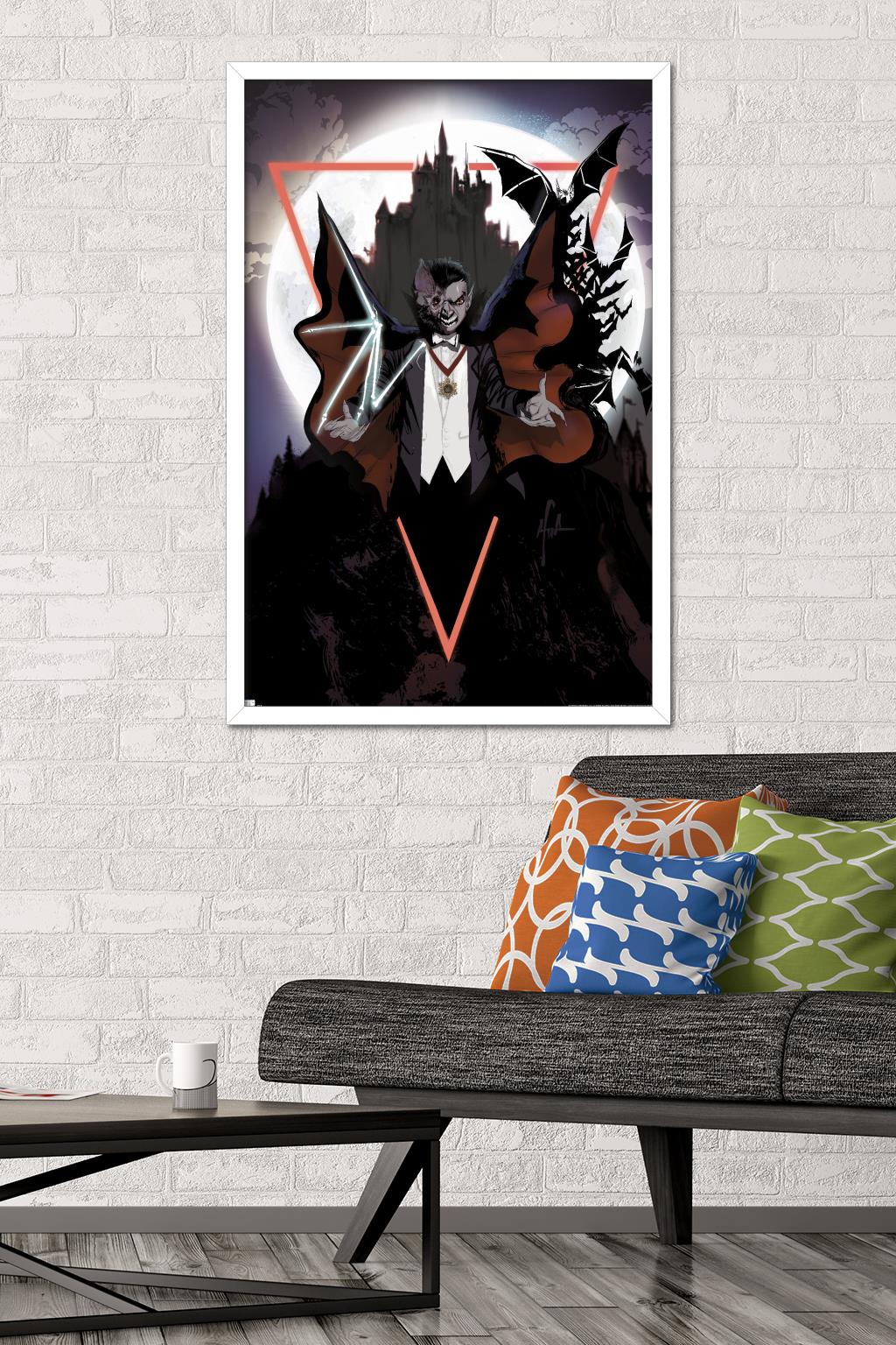 Dracula - Illustration Wall Poster, 22.375" x 34" Framed