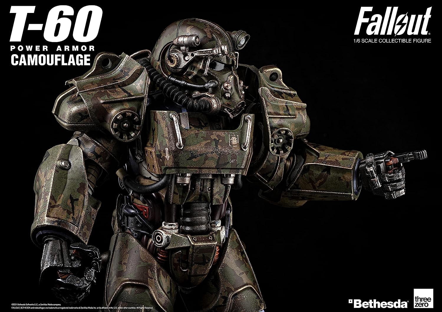 THREEZERO - Fallout T-60 Camouflage Power Armor 1/6 Scale Figure