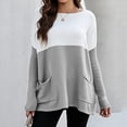 thumbnail image 2 of Top de punto Gibobby Manga Larga Cuello Redondo Gris Talla M, 2 of 4