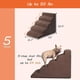 thumbnail image 4 of Escaleras de mascota Escaleras para perros para camas altas Escalones para perros de 5 escalones para perros pequeños y gatos Escaleras curvas para mascotas para subir a camas altas Escaleras interior, 4 of 8