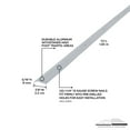 thumbnail image 3 of M-D Building Products 78089 7/8 In. X 72 In. Silver Aluminum Carpet Trim w/ Screw Nails, 3 of 5