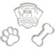 thumbnail image 1 of Inspirado en los cortadores de galletas de la patrulla canina. Paw Patrol - Placa de personajes de dibujos animados para ni&ntilde;os, dise&ntilde;o de hueso de perro y pata de cac Heart's Treasure NA, 1 of 7
