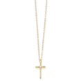 thumbnail image 1 of 0.01 CT 14K Or Jaune Madi K Diamant Croix Collier, 1 of 1